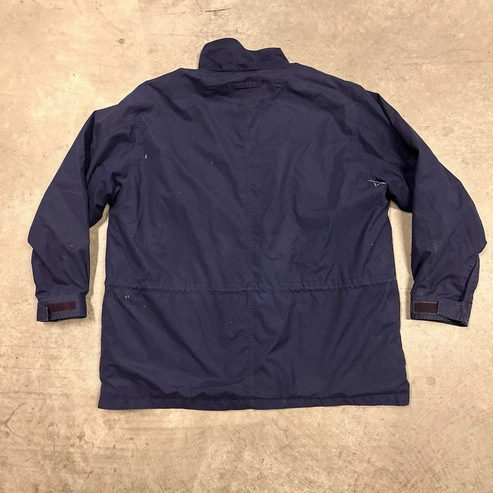 Eddie Bauer Mountain Parka Jacket Mens XXL Blue Wool Lined Vintage Outdoors